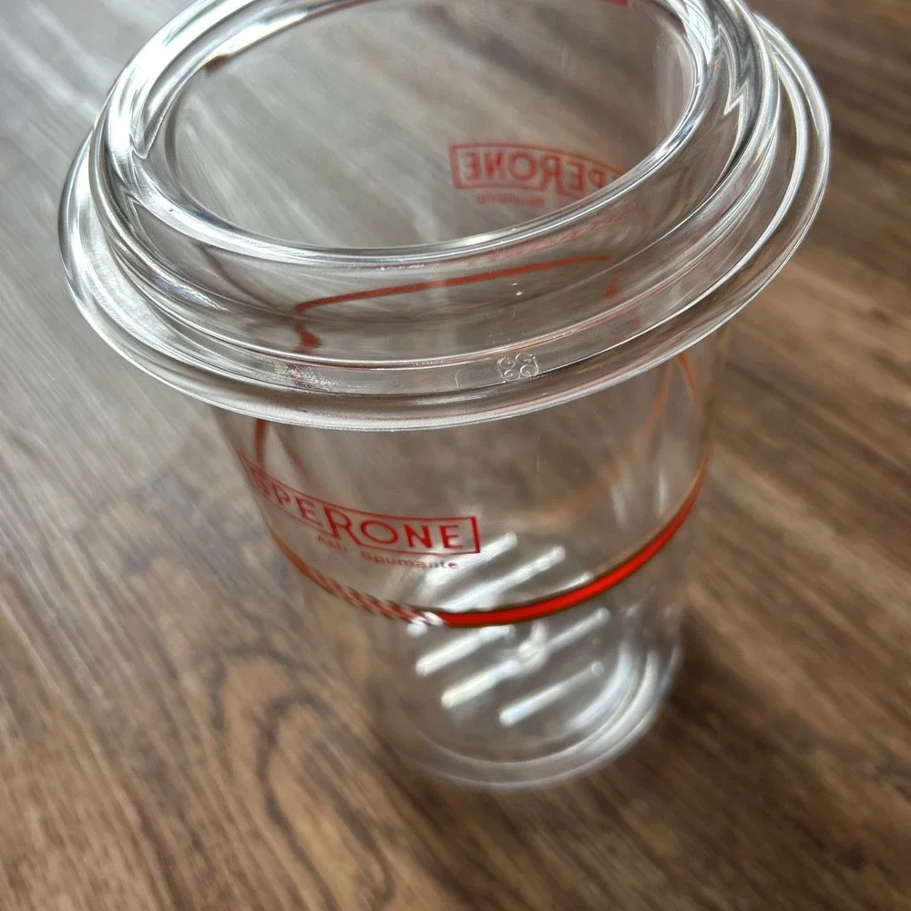 1980s Vintage Retro Acrylic Guzzini Wine Ice Cooler Italy Italian Decor Barware